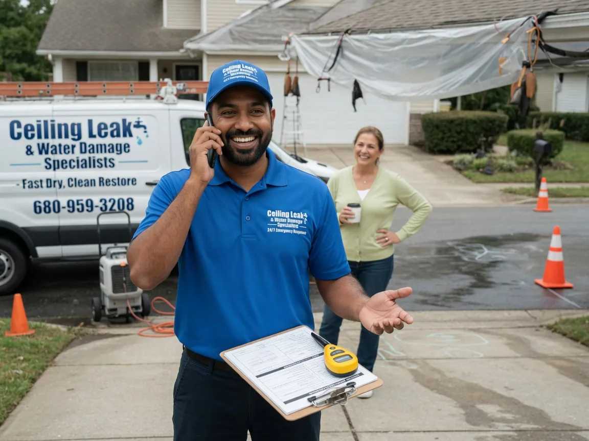 Ceiling Leak Cleanup Sturdivant, MO FAQs
